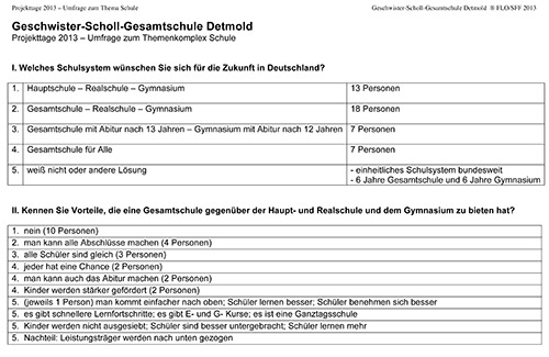 Umfrage Projekttag 01