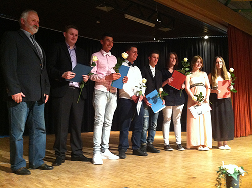 Die Absolventen der BuS-Klasse (Beruf und Schule)