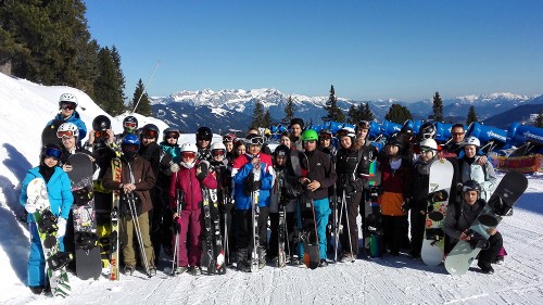 Gruppenfoto Wintersportexkursion 2016 GSS