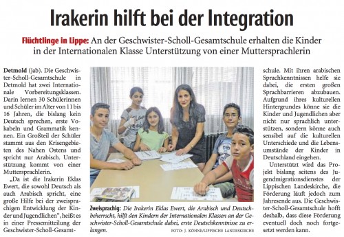 Irakerin hilft