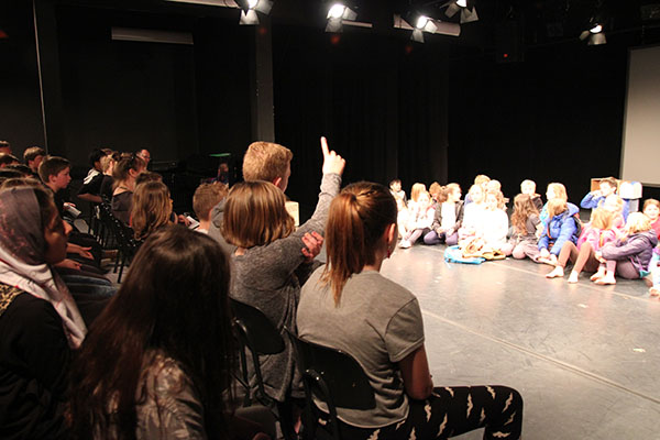 Frage-Antwort-Runde nach dem Auftritt