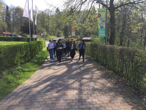 Auf dem Weg zur Burg Sternberg – gleich geht es los!